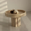 Natural Marble Tray with Legs, Vanity Decorative Tray for Countertop Organizer, Catchall Tray for Perfume, Candles, Jewelry Dish