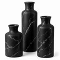 Creative Scents White Marble Look Vases Home Decor - Vase Set of 3 - Perfect for Holding Pampas Grass, Dried/Fresh Flowers, Vases for Your Kitchen, Bedroom, Office, Living/Dining Room, or Shelf Decor